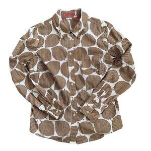 Boden All Over Novelty Leaf Print 100% Classic Preppy Cotton Shirt 8